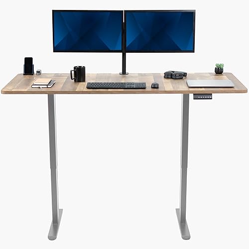 Miniatura 38 de VIVO DESK-KIT-E2B1B - Escritorio eléctrico de pie con motor doble, ajuste de altura de memoria, serie E2B, marco negro superior negro, DESK-KIT-E2B1B