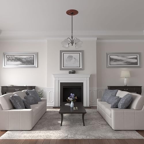 Vista 195 de Ekena Millwork CM19SP Medallón de techo de hojas de resorte, 19 7/8 "OD x 3 5/8" ID x 1 1/4 "P, imprimado en fábrica Imprimación de fábrica.