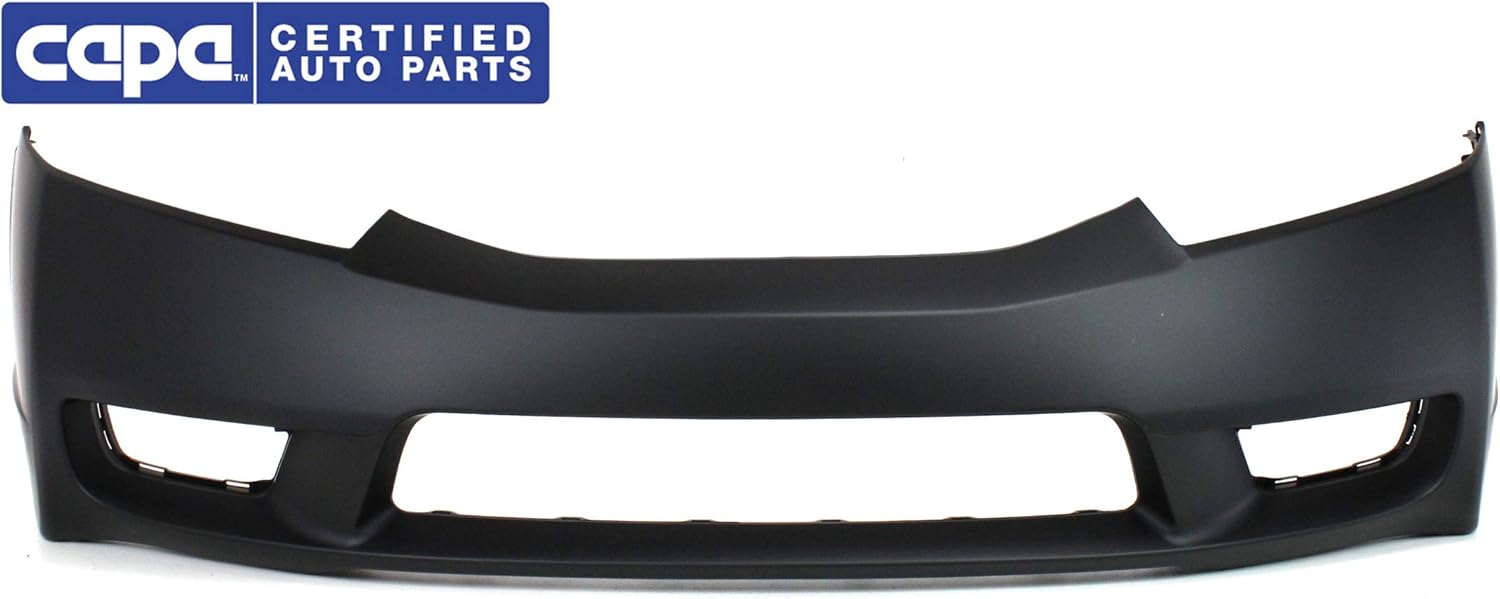 Evan Fischer Bumper Cover Compatible with 2009-2011 Honda Civic, Front, Primed, Sedan CAPA Certified