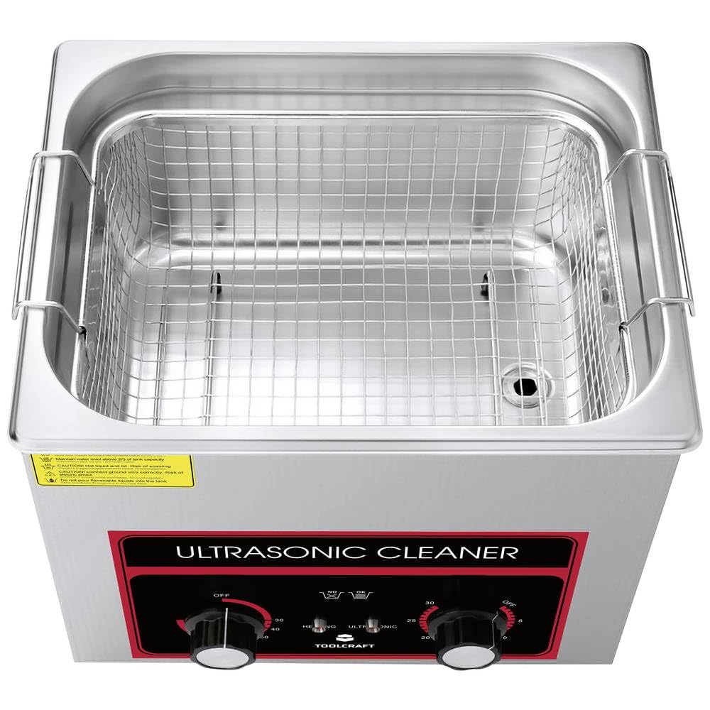 Toolcraft USC-1000 Ultraschallreiniger Werkstatt, Schmuck, Bürobedarf 440 W 10 l mit Heizung, mit Reinigungskorb