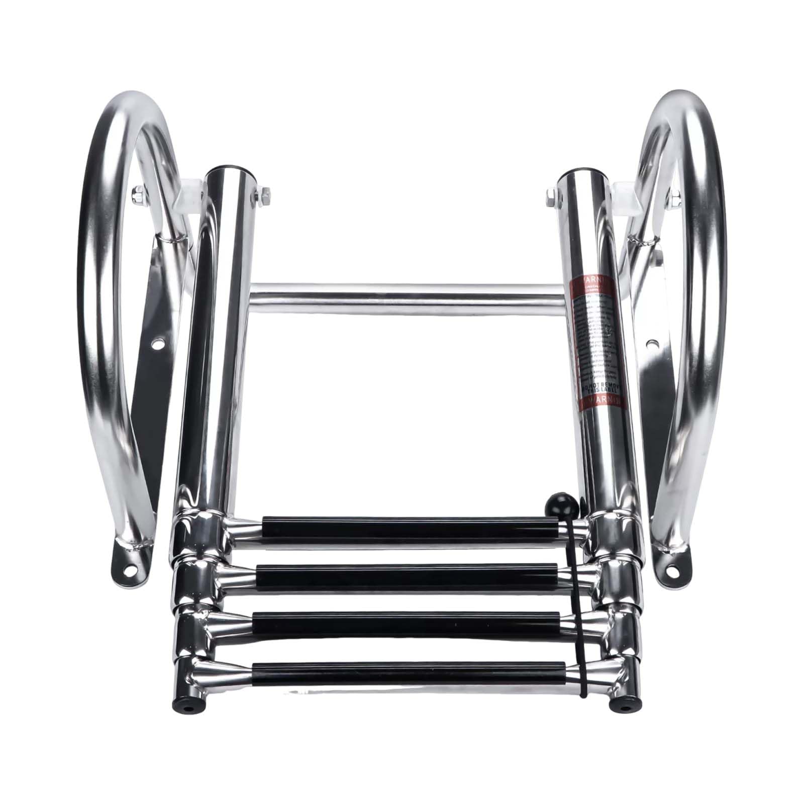 Falenia 4 Step Folding Boat Ladde Swimming Ladder Ladder Ship's Marine Dock Stainless Upper Platform Pontoon For Dock Swim Pool Marine, 316.