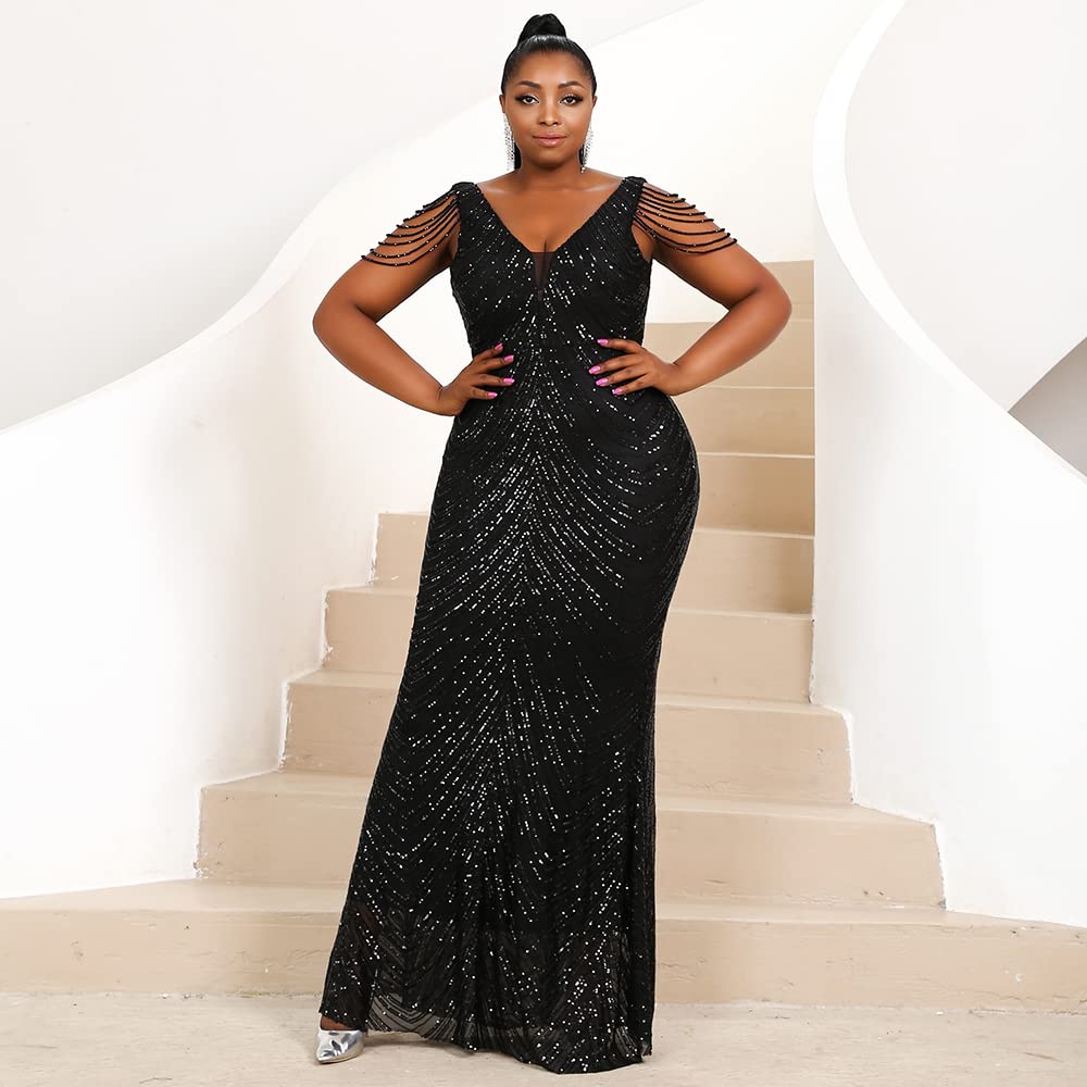 miss ord long elegant dress Amazon.com: Miss ord Women's Formal Off Shoulder V Neck Sequin Prom Maxi Dress, Long Sleeve Mesh Mermaid Ball Gown White : Clothing, Shoes & Jewelry