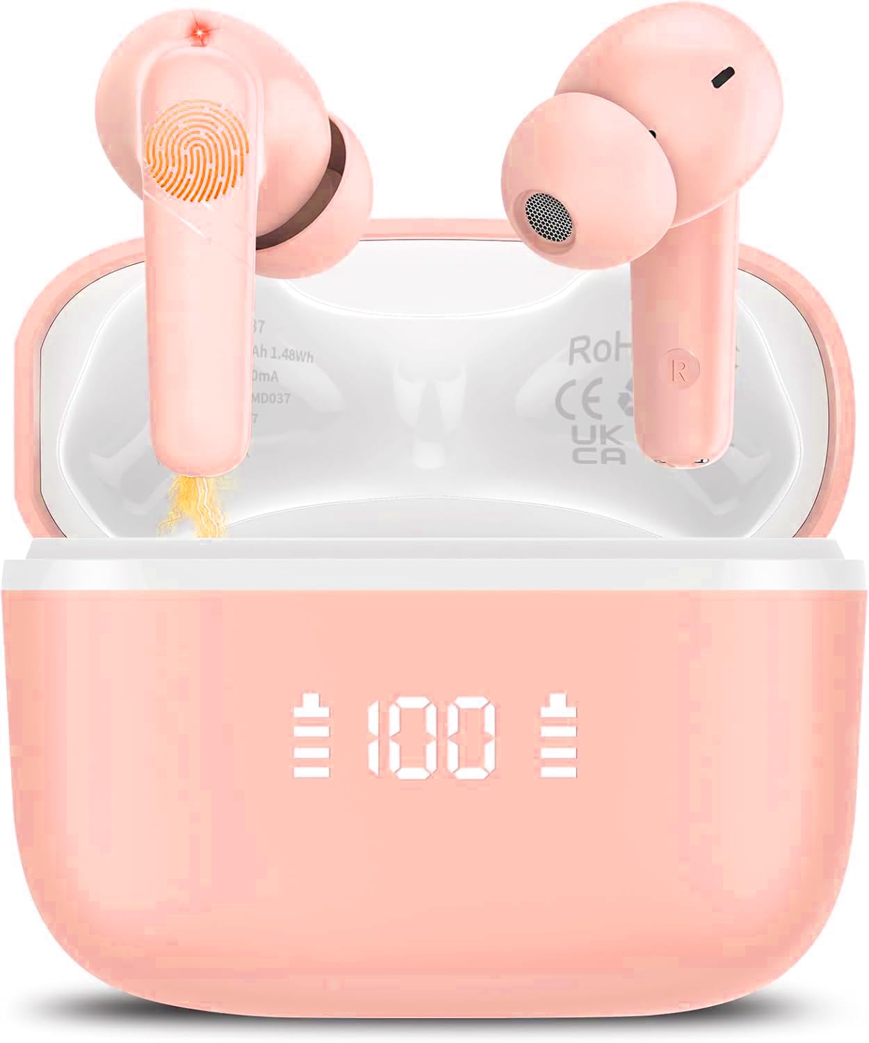 AI Language Translation Earbuds, 48H Real-Time Bluetooth 5.3 Translator Earbuds, Support 164 Languages with AI App, 3-in-1 Ear Buds with ENC Mic, 5 Translation Modes Earphones Travel/Business/Learning