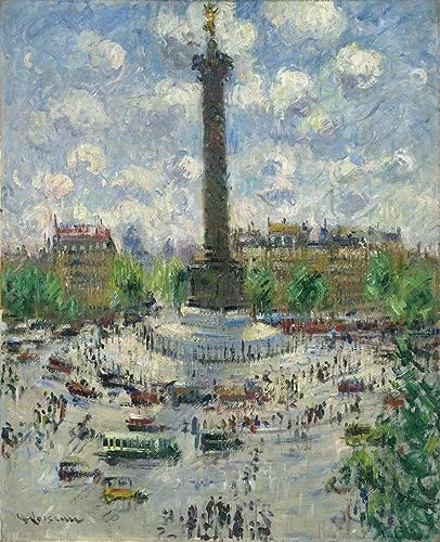 Toile Gustave Loiseau Bastille 60x90cm pour habiller un mur de salon vide