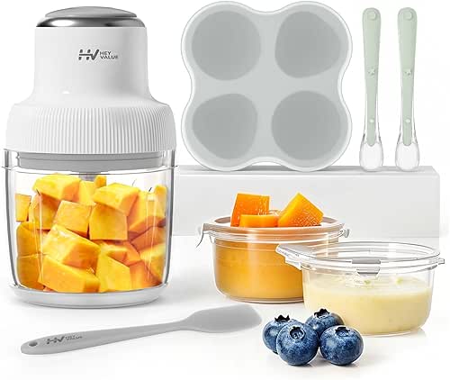 Baby Food Maker, HEYVALUE 13-in-1 Larger Baby Food Processor Set,