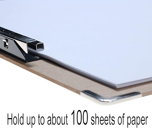 Miniatura 6 de Portapapeles de paisaje de 11 x 17 pulgadas con protector de esquina extra grande con clip de palanca jumbo de 8 pulgadas, portapapeles de 11 x 17