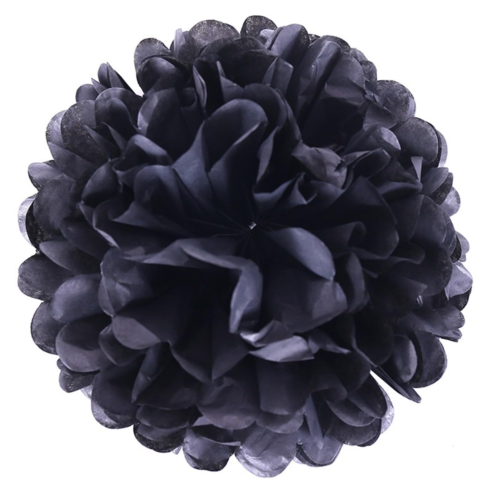 Paper Pompom 5pcs Wedding Decorative Paper Pompoms Pom Poms Flower Ball Party Home Decor Tissue Birthday DIY for Party(Color-17,20cm 5pcs)