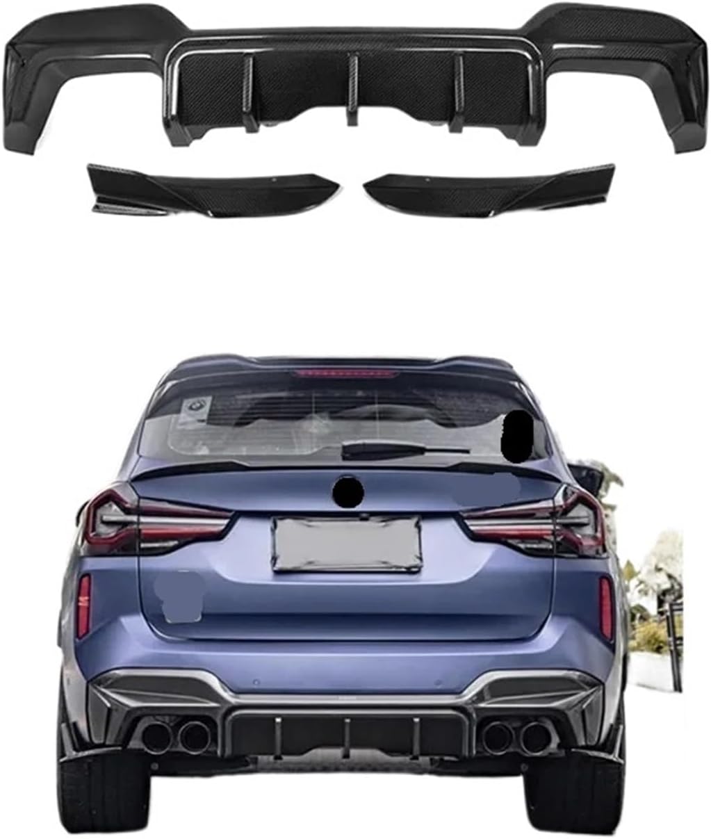 MAQEQDBK リアスポイラー ディフューザースポイラー、 リアバンパーリップディフューザー BMW X3M F97 LCI 2022+ SQスタイ