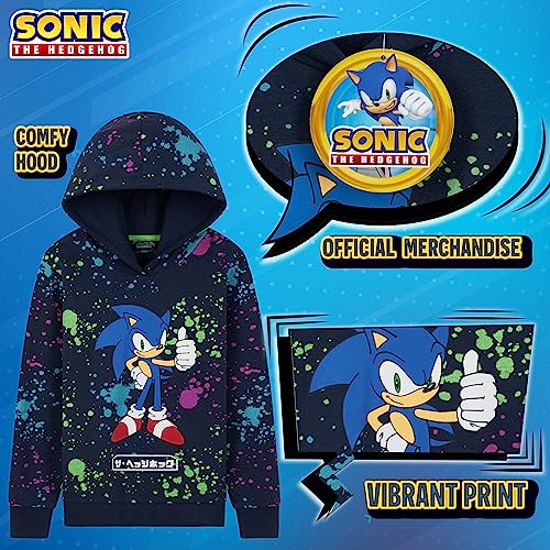Sonic The Hedgehog Boys' Hoodies - Hooded Sweatshirt for Kids Lounge Wear Street Style 4-12 Years Gamer Gifts for Boys4