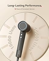 Vista 8 de Hair Dryer, 160000 RPM High-Speed Brushless Motor with 500 Million Negative Ions, Professional Ionic Blow Dryer with Magnetic Diffuser &