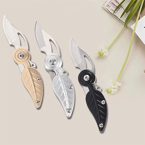 Miniatura 5 de Cuchillos de bolsillo y cuchillos plegables, cuchillo de bolsillo pequeño con cadena, mini cuchillo de bolsillo para mujeres, cuchillos geniales,