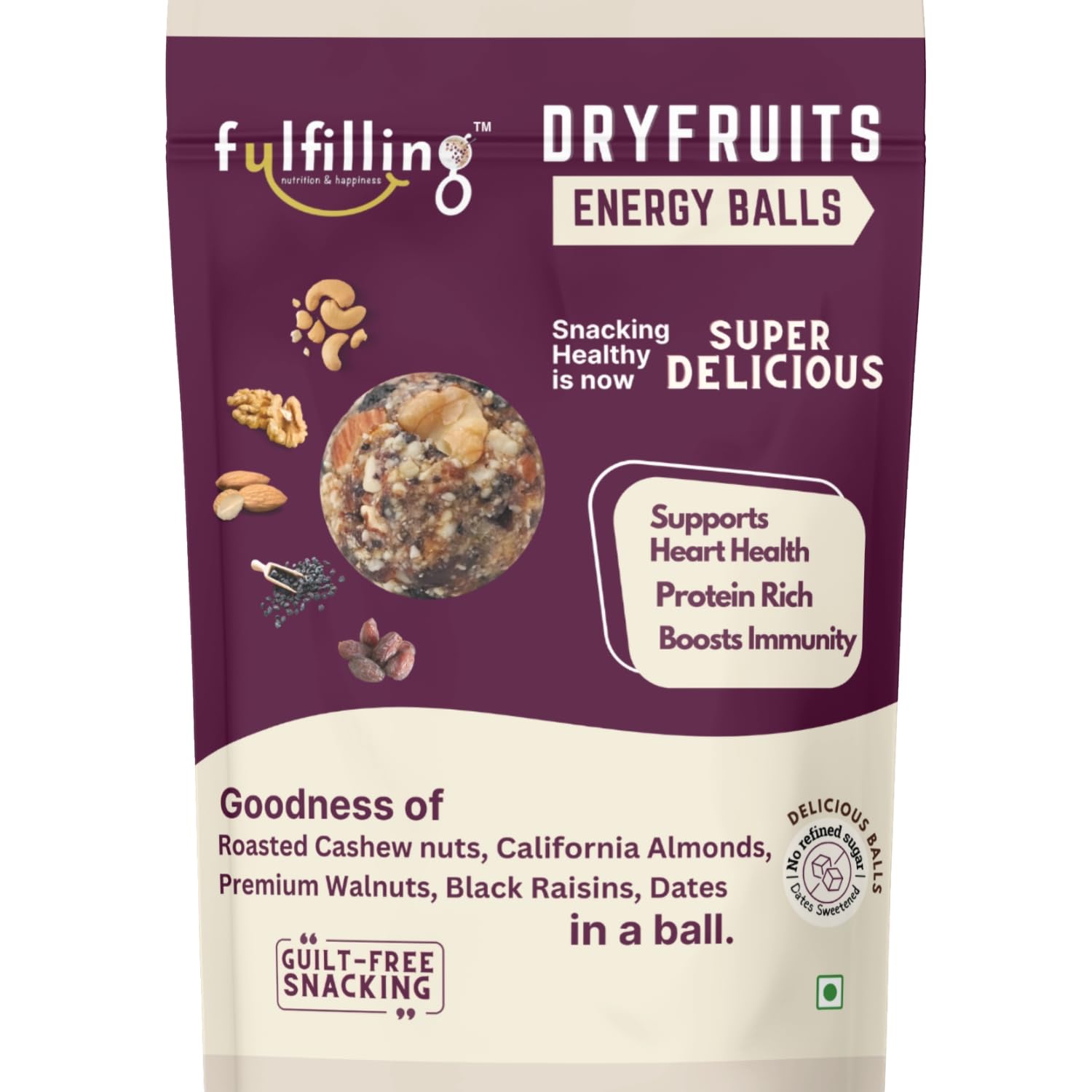 See full amazon price history chart for Fulfilling Sugar free Dry fruits Laddoo- Energy Bar replacement | Omega 3 & Antioxidant rich Nuts | Healthy snacks for weight loss | Gluten free, Vegan laddu for kids & adults, 180g Fulfilling Sugar free Dry fruits Laddoo- Energy Bar replacement | Omega 3 & Antioxidant rich Nuts | Healthy snacks for weight loss | Gluten free, Vegan laddu for kids & adults, 180g (B0CWRY892D) Amazon Price History, Amazon Price Tracker