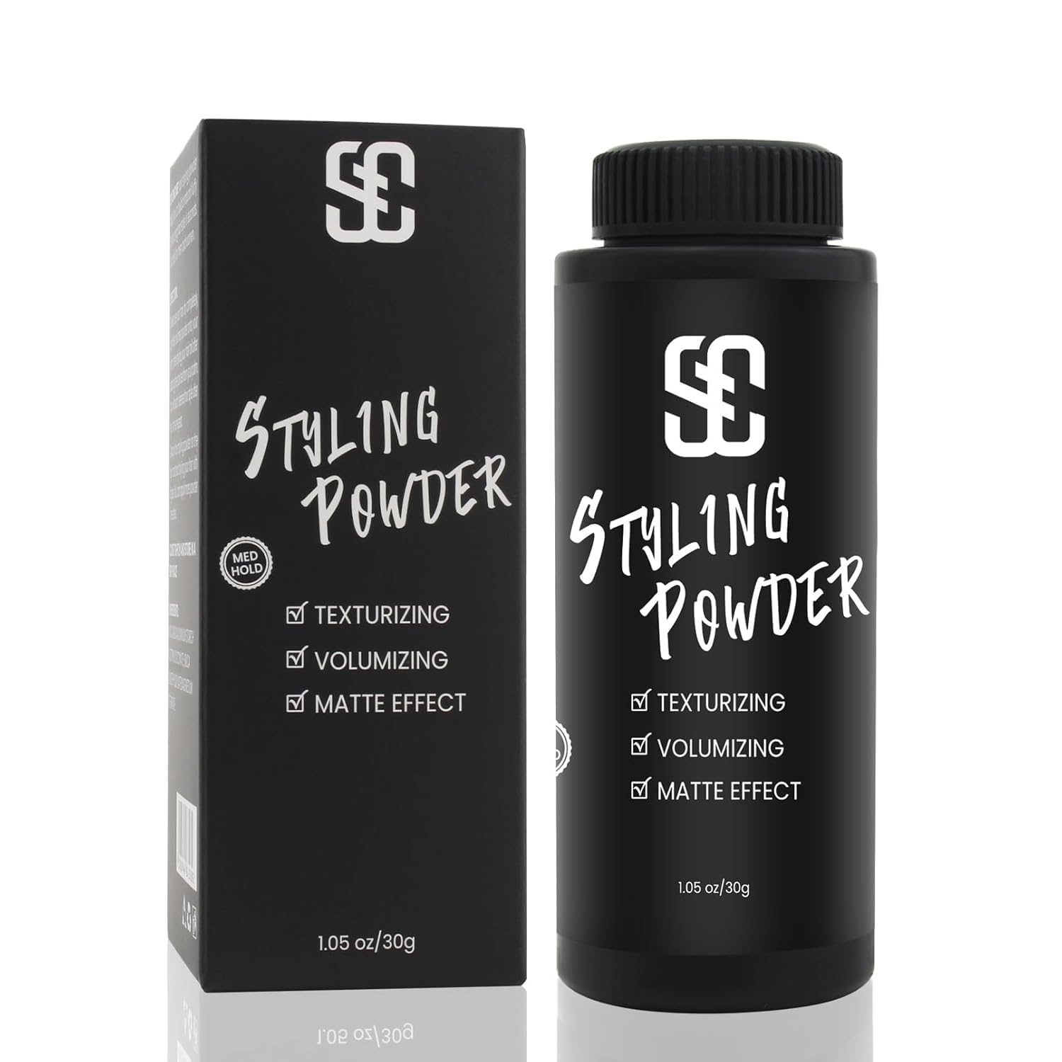 SOVONCARE Hair Styling Powder, Matte Natural Look for Men & Women, Hair Volumizer with Medium Hold, Long Lasting, Easy to Apply, No Sticky Residue, 1.05oz (Pack of 1)