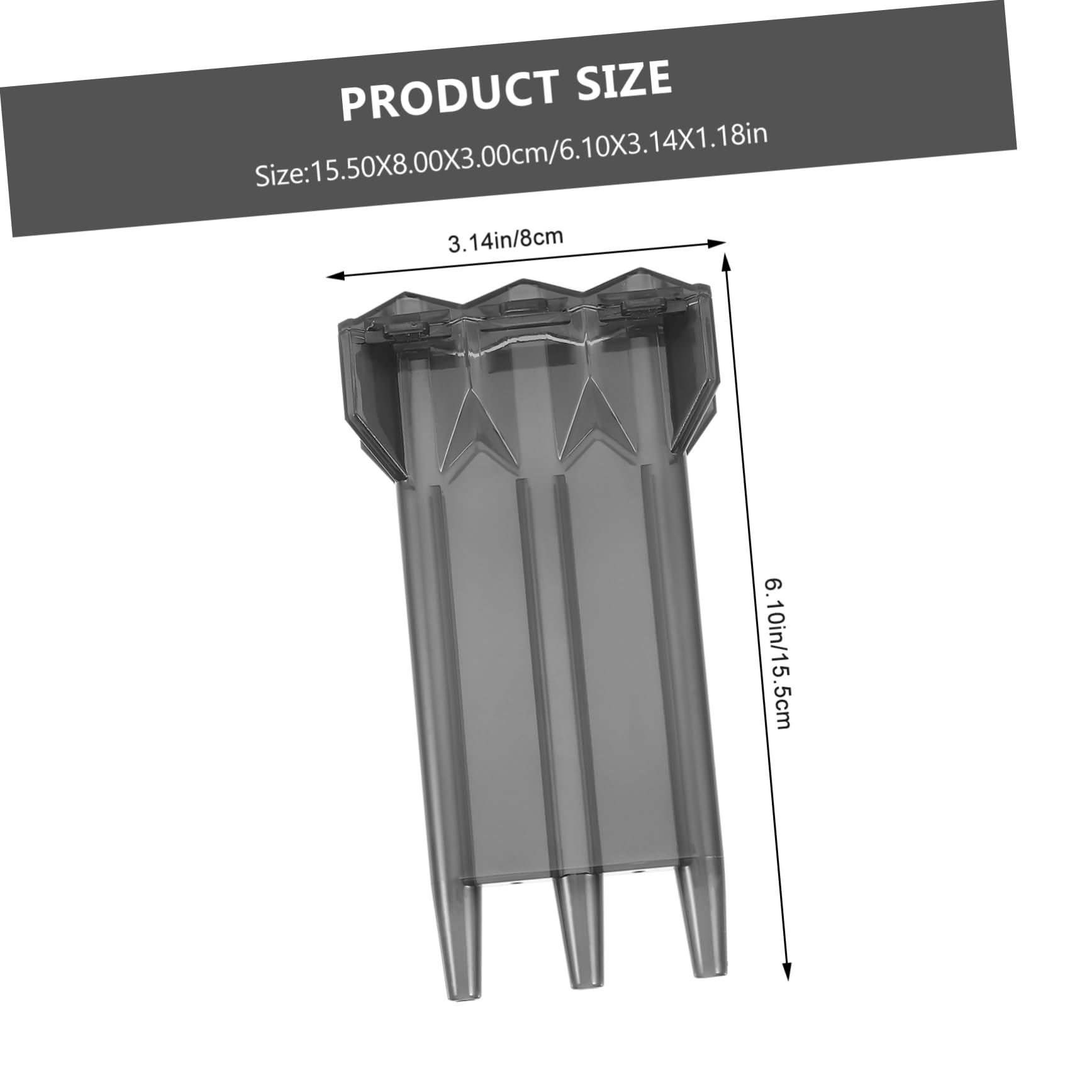 Hemoton 1 Set Lightweight Tip Dart Storage Case Compact Carrying Box for Safe Flight Holder for Soft Tips Present for Dart Enthusiasts
