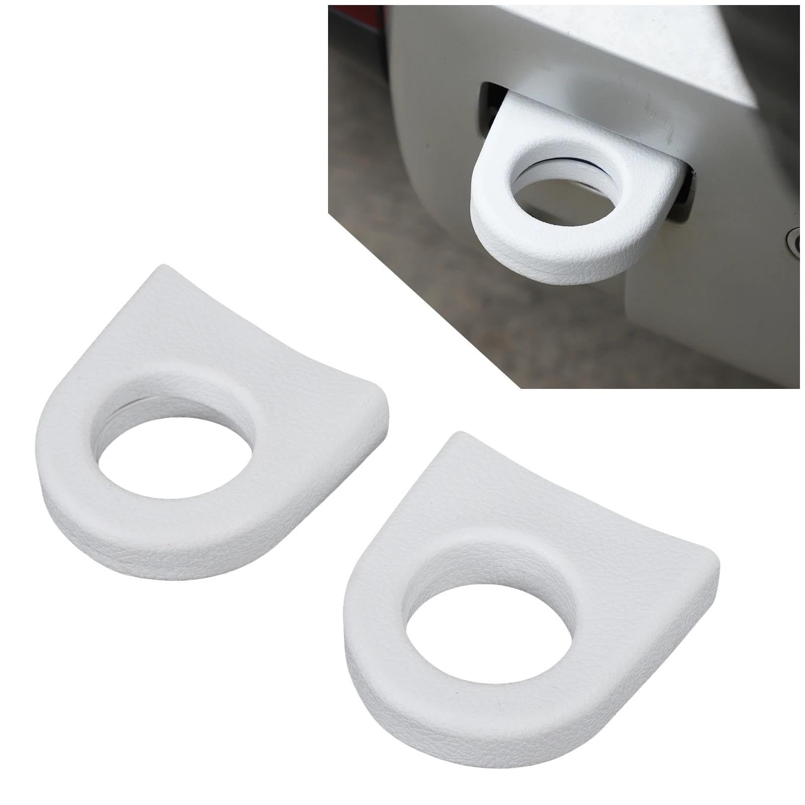 Generico Copertura Gancio Traino paraurti Rampino Auto per Land Rover per Defender 90 110 130 2020-2025 | Bianco