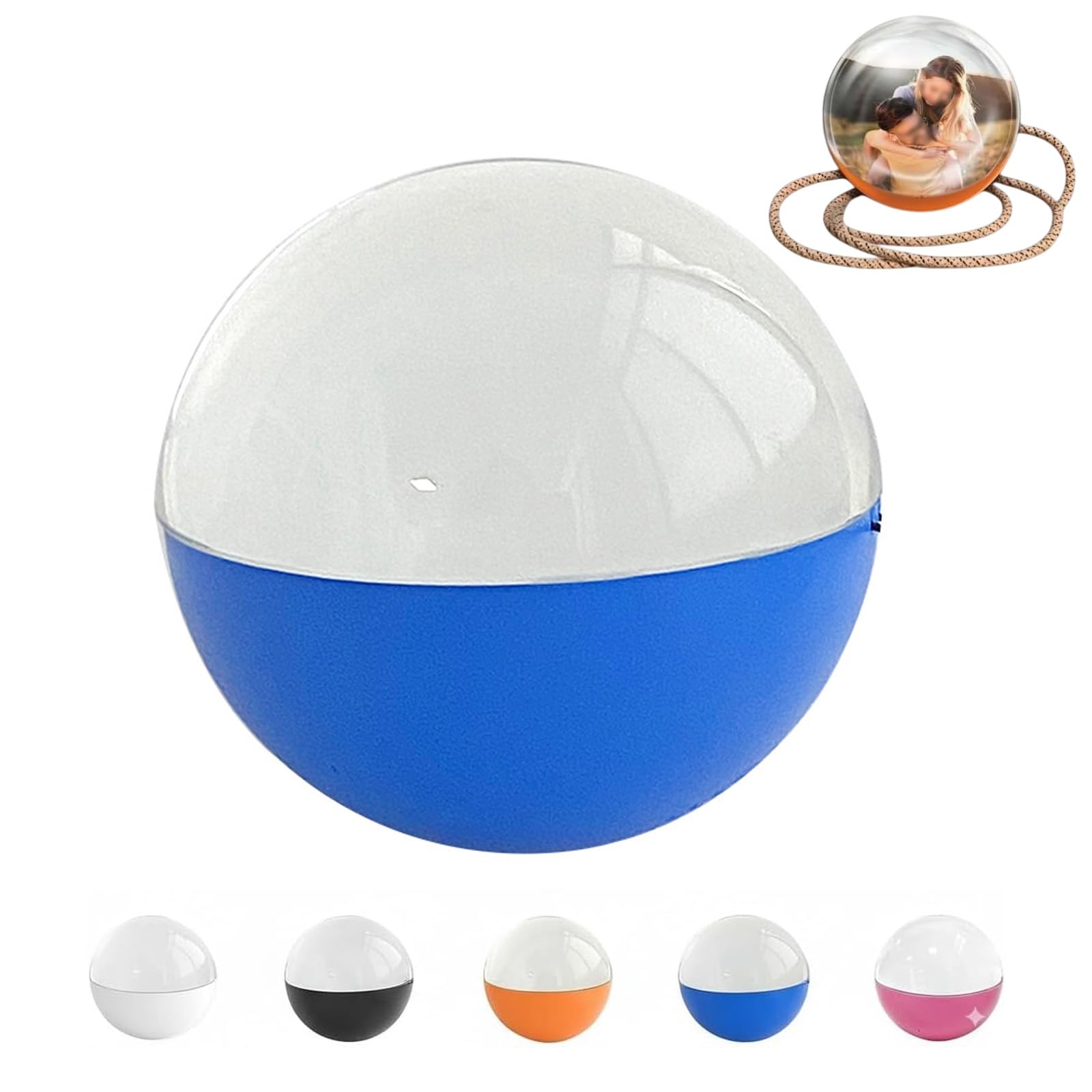 2.7inch Videos and Photo Player Ball With Digital Display,Personalized Custom Digital Photo Video Player,Custom Light-Up Sphere,for Recording Weddings,Birthdays,Anniversaries,or Joyful Mo(Color:Blue)