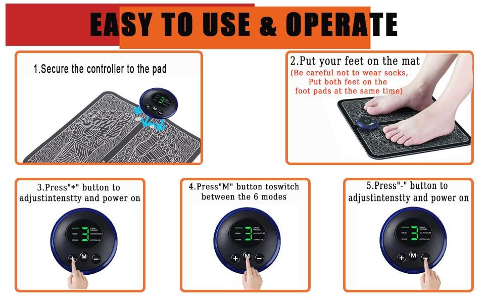 (WITH 15 YEARS WARRANTY) Foot Massager, Electric Foot Massage Pad, Feet Muscle Stimulator Massager Mat, Foot Massager Mat, Pad Relax Feet for Home and Office Use_M29 (WITH 15 YEARS WARRANTY) Foot Massager, Electric Foot Massage Pad, Feet Muscle Stimulator Massager Mat, Foot Massager Mat, Pad Relax Feet for Home and Office Use_M29