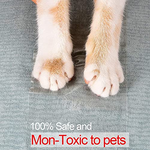 Petslucent Katzen Anti Kratz Tape 15m(7.5cm x 15m), Cat Möbelschutz Trainingsband Anti Scratching, Doppelseitige Schutzvorrichtungen für Teppich, Sofa, Couch, Tür
