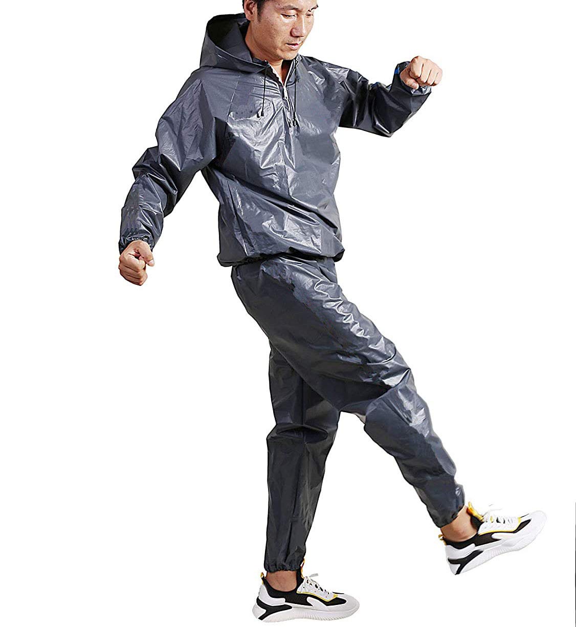 Weight loss Sauna Suit Sweat More EVA Suits Hoodie Gym Fitness Workout for Women and Men