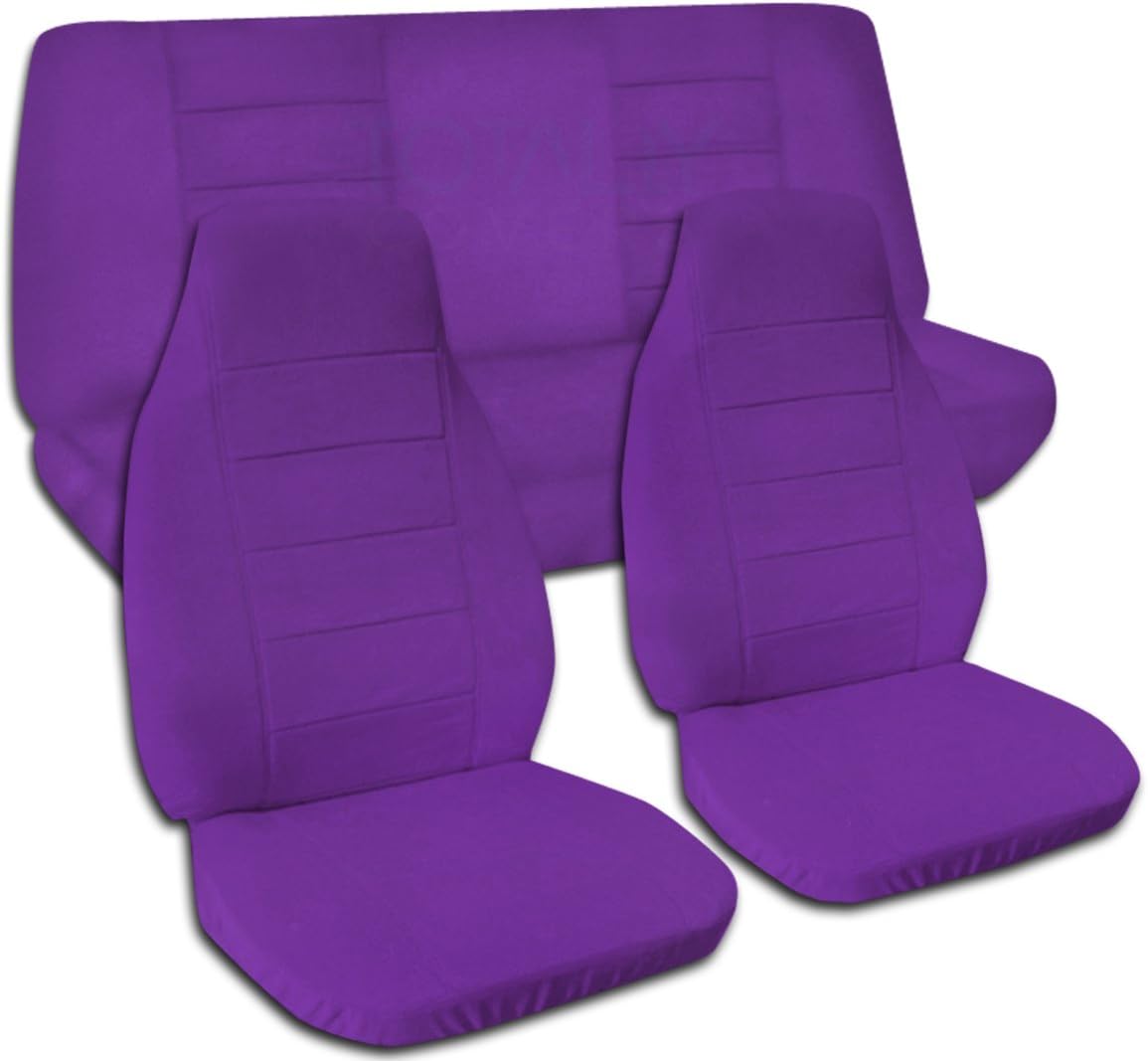 Totally Covers Solid Color Car Seat Covers: Sand - Semi-Custom Fit - Full Set - Will Make Fit Any Car/Truck/Van/RV/SUV (22 Colors)