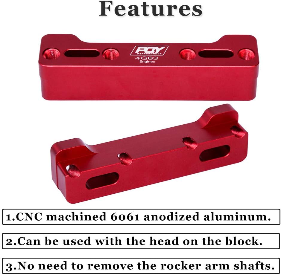 Aluminum Valve Spring Compressor Tool Removal Compatible with Mitsubishi Eclipse/Talon/Evo 8/9 4G63 Engine Red