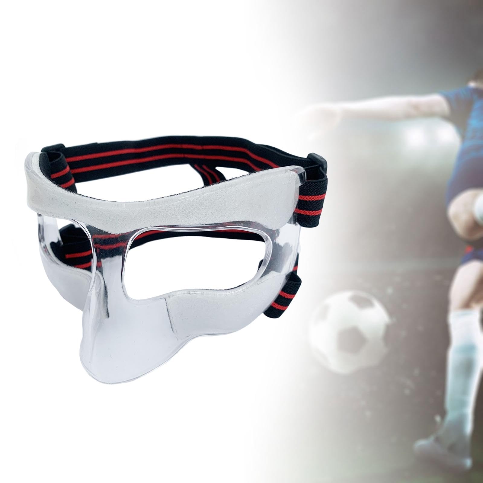 Baoblaze Maschera da Basket, Protezione per Il Naso per Lo Sport, Cinturino Regolabile, Protezione per Il Viso da Caso, Protezione PE