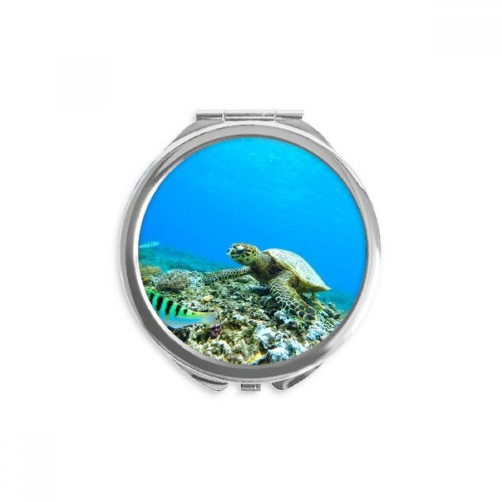 Miroir ronde maquillage océan sciences compact pour retouche rapide - 5