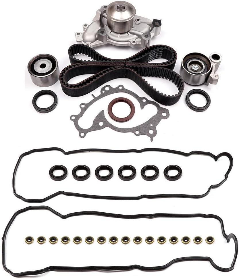 ASAPE VS50471R Timing Belt Kit with Water Pump Fit for 1995 1999-2002 for Lexus ES300 3.0L 1999-2003 for Toyota Solara 3.0L 1999-2003 for Lexus RX300 3.0L