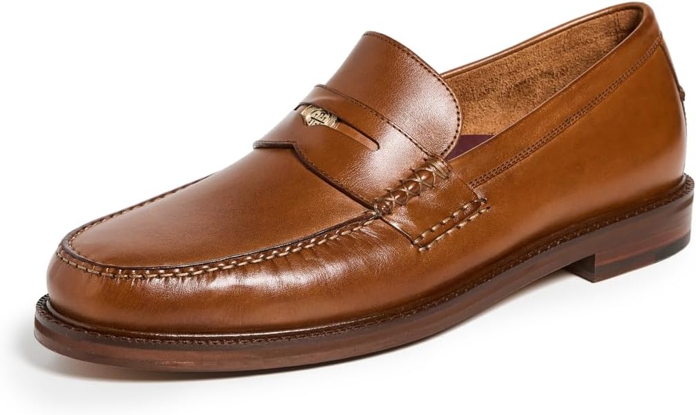 brown penny loafers men