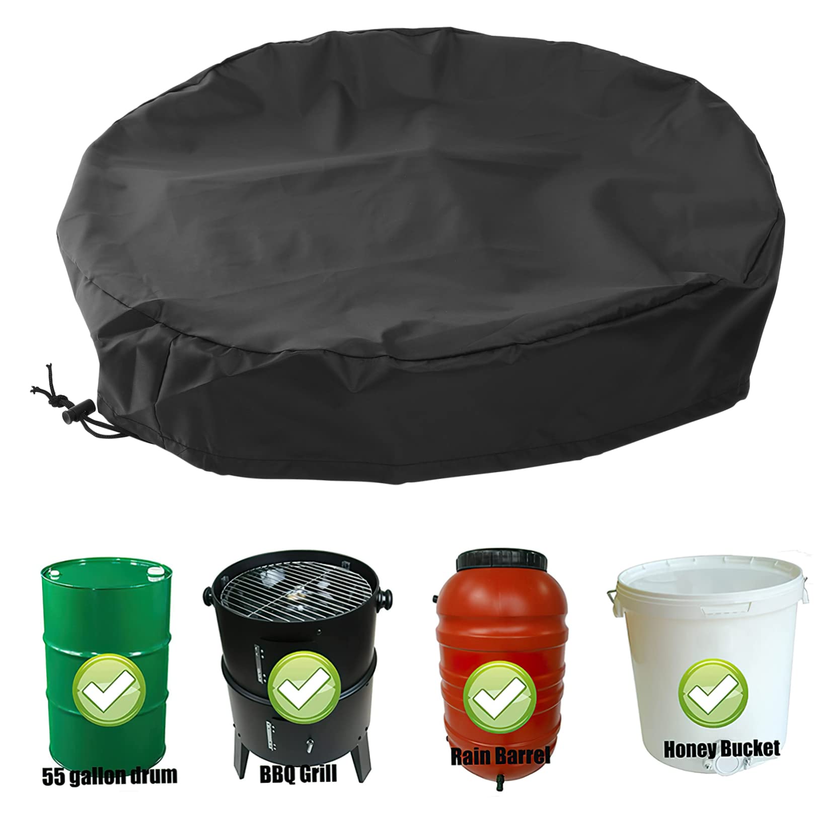 COUVERCLE DE SEAU Noir Couvercle D'évent Réservoir De Ferme D'eau 150