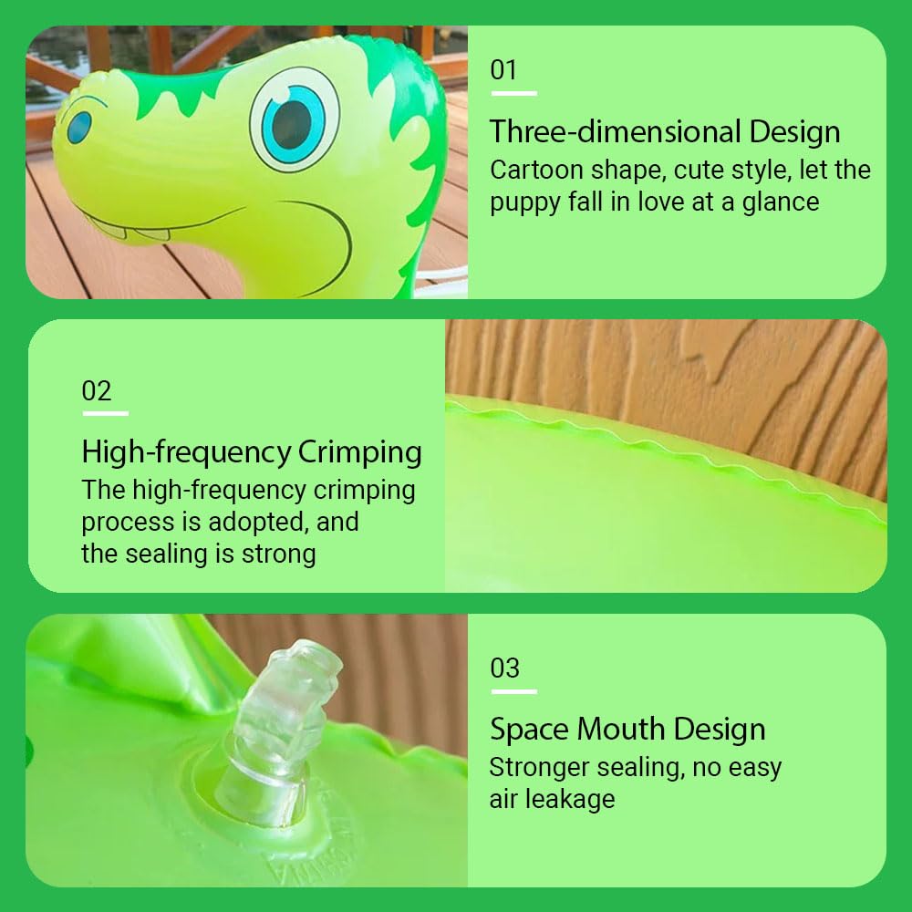 Inflatable Pet Float for Pets - Durable Swimming Raft for Small Medium Large Breeds Summer Water Toy for Pool Beach Lake - Image 3