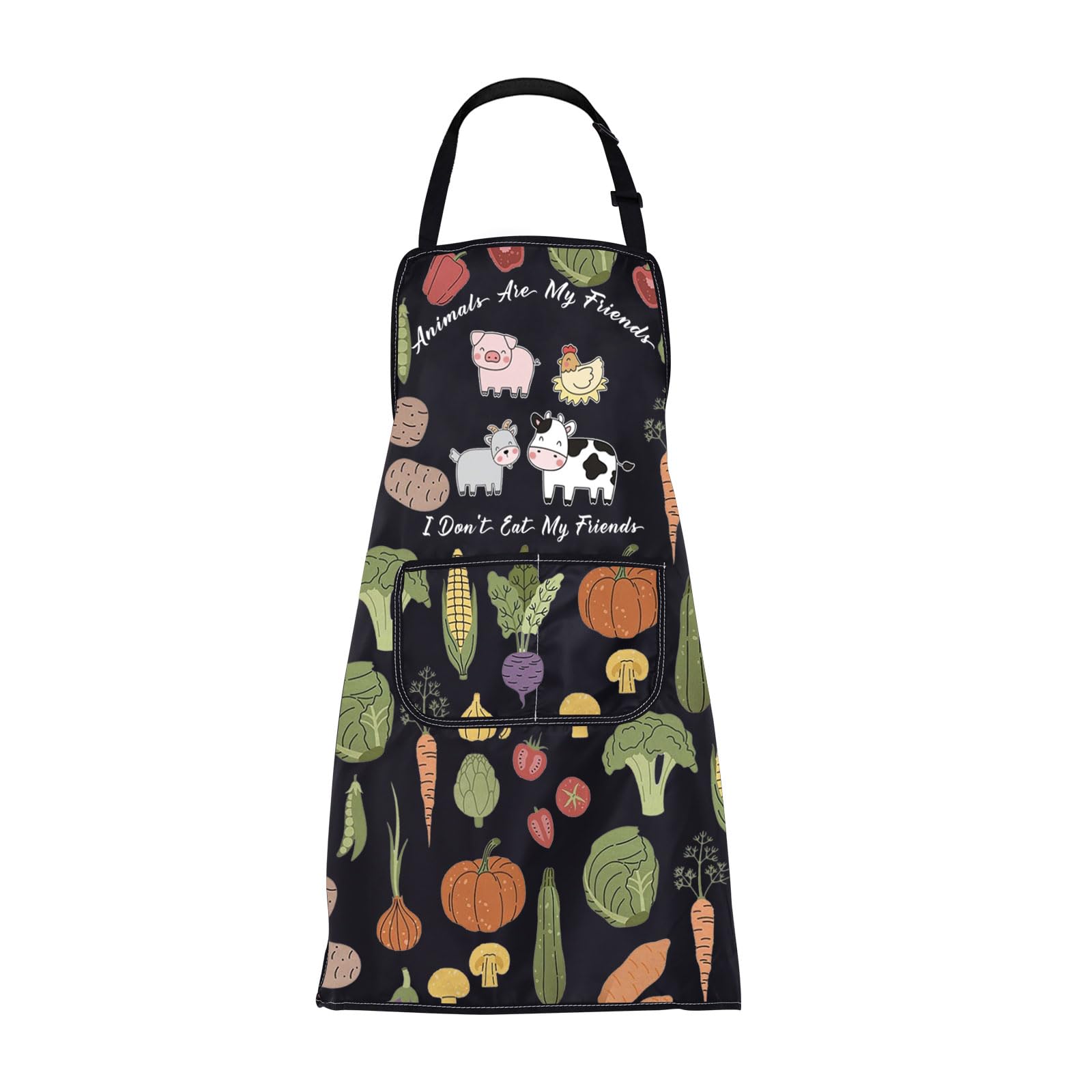 Tablier végétalien confortable taille unique pour cuisiner proprement sans taches - 8