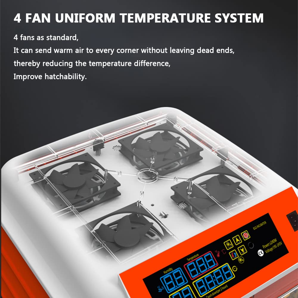Incubatrice Intelligente per Uso Domestico, Piccola incubatrice Completamente Automatica, incubatrice Completamente Automatica per Uova di Gallina, Anatra e Oca con,
