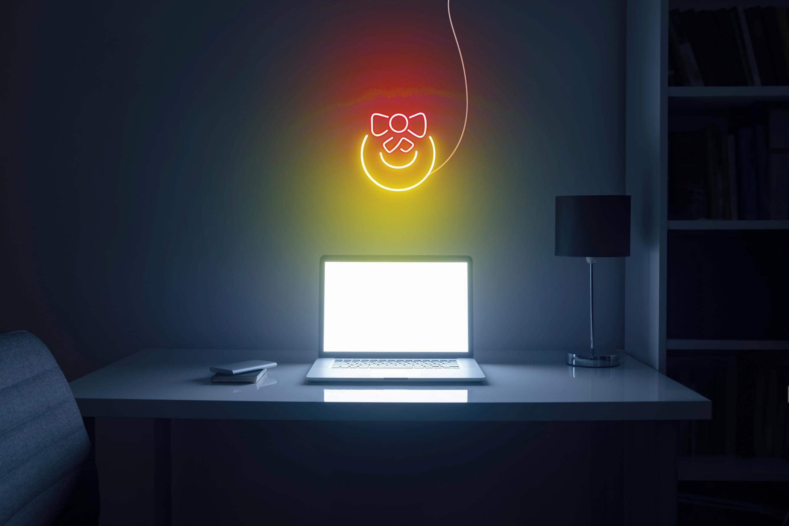 ADVPRO Letrero de neón LED de silicona flexible con cinta de Navidad - dorado - st16s66-fnu0189-e