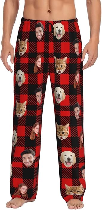Personalized Pajamas Pants For Men Women Custom Funny Pj Pants With Face Photo Funny Gifts