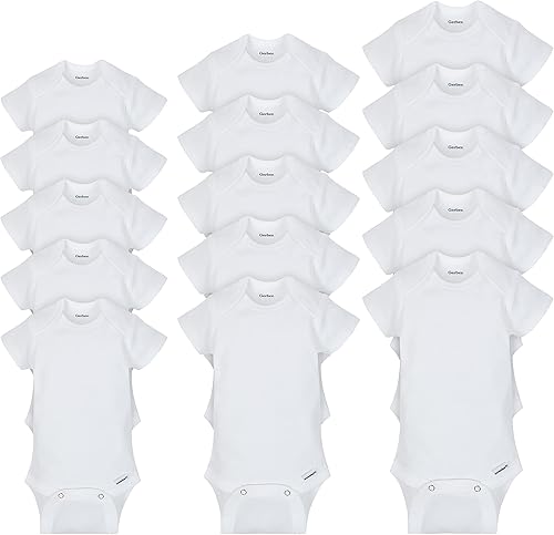 Gerber Unisex Baby 15 Piece Onesies Bodysuit Multi Size Pack