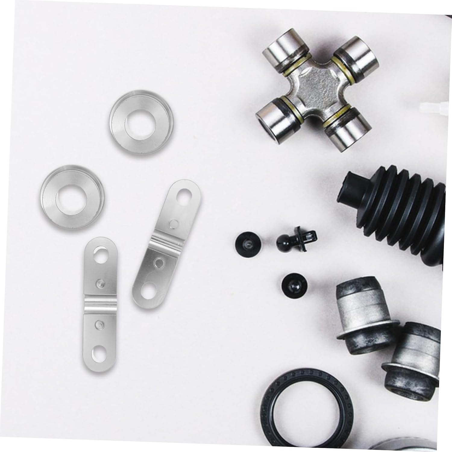 Cabilock 2pcs Front Rear Shifter Bushing Kit Aluminum Alloy Transmission Stabilizer for Car Replacement Parts Improved Stability