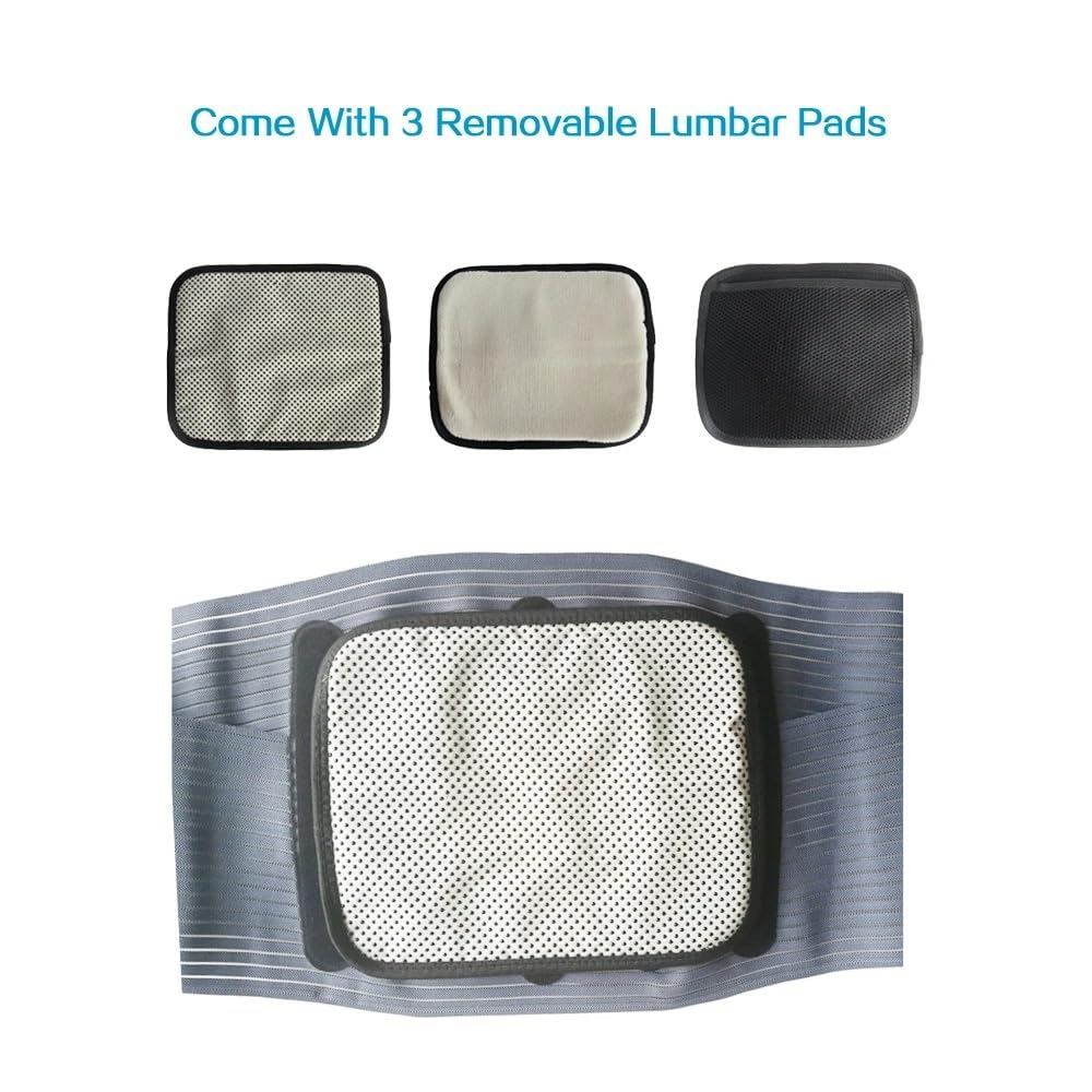 Faja Lumbar para el Dolor Lumbar, cinturón Ligero para Hombres y Mujeres, Soporte Lumbar Debajo de la Ropa para el Trabajo Diario, Ideal para Levantar Peso y Deportes.