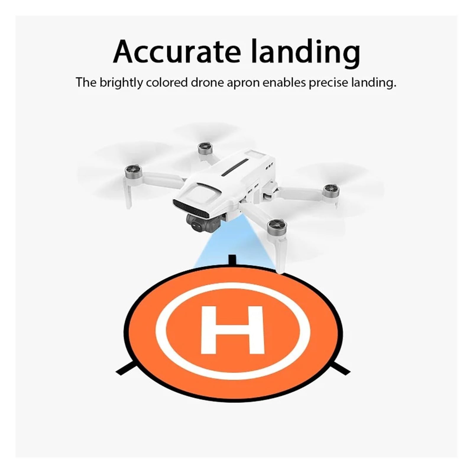 Składana podkładka do lądowania drona, wodoodporna przenośna lądowisko RC z gwoździami i torbą do przechowywania dla DJI do Mini Spark Quadcopter