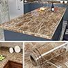 Livelynine 5M X 60 CM Breit Möbelfolie Marmor Klebefolie Küche