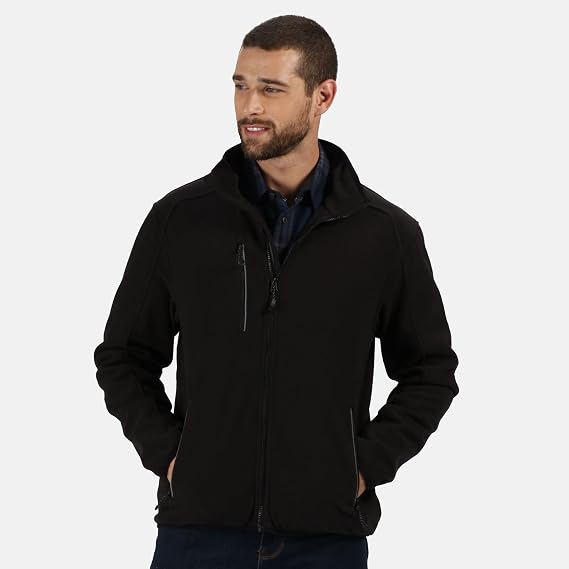 Regatta Mens Omicron III Waterproof Fleece Jacket (M) (Black)