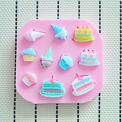 Martha Art Craft - Sugarcraft Decorating Kit High Quality Cute Cake molds Silicone Silicone Cake Mold Cake Cookie Chocolate -Silicone Soap Mold Silicone Theme Cake (Random Color) By Paradise Smile