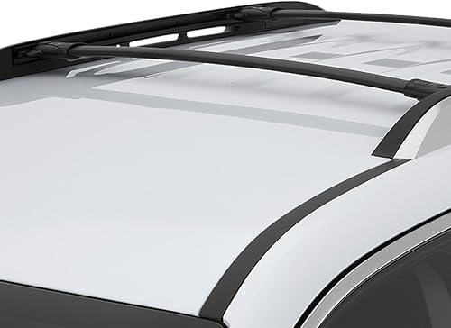 Miniatura 6 de DNA MOTORING PT-ZTL-8050 - Par de barras transversales de aluminio para techo de automóvil, compatibles con EquinoxTerrain 10-17, color negro