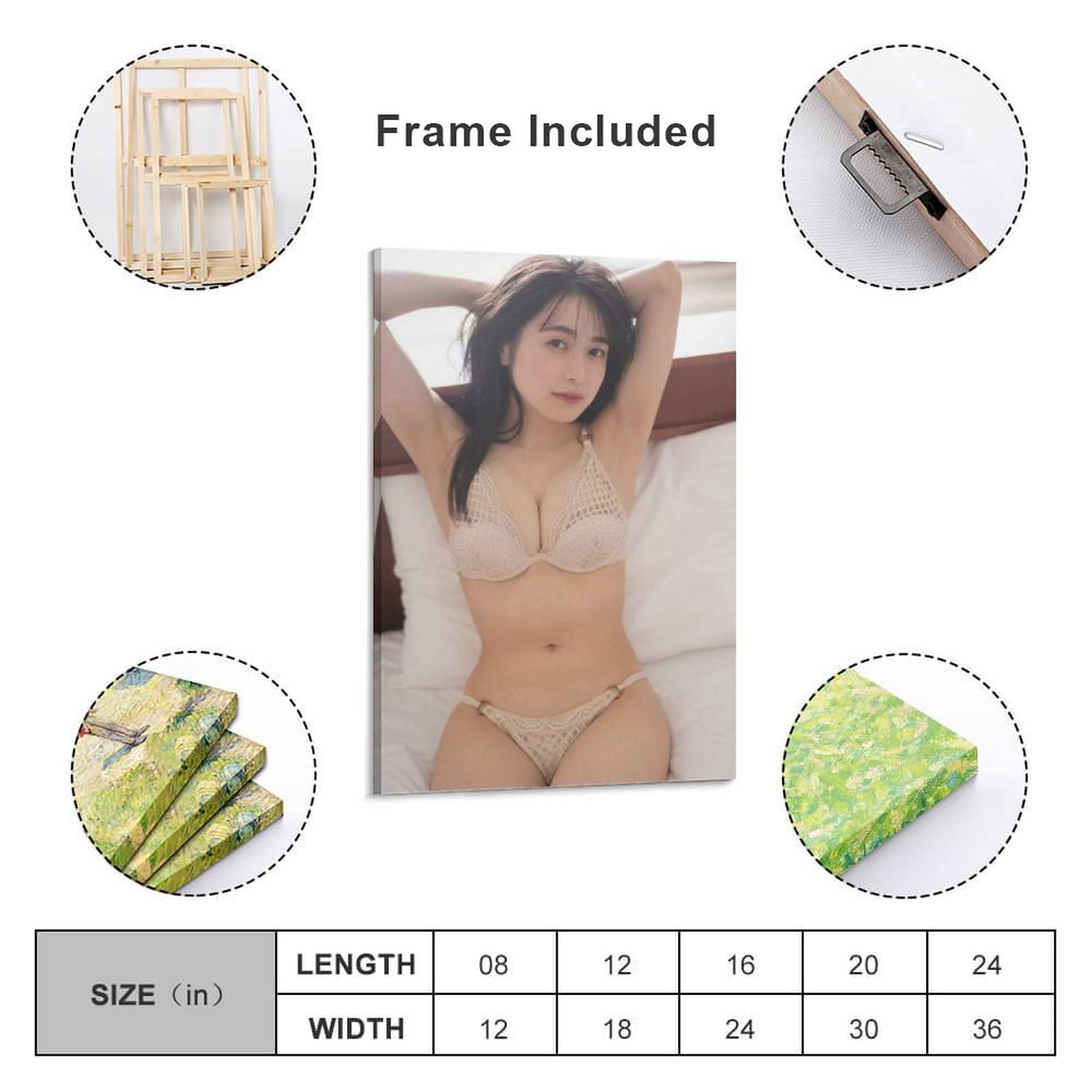 Amazon.co.jp: 早川渚紗女優のセクシービキニポスター 3 アートパネル