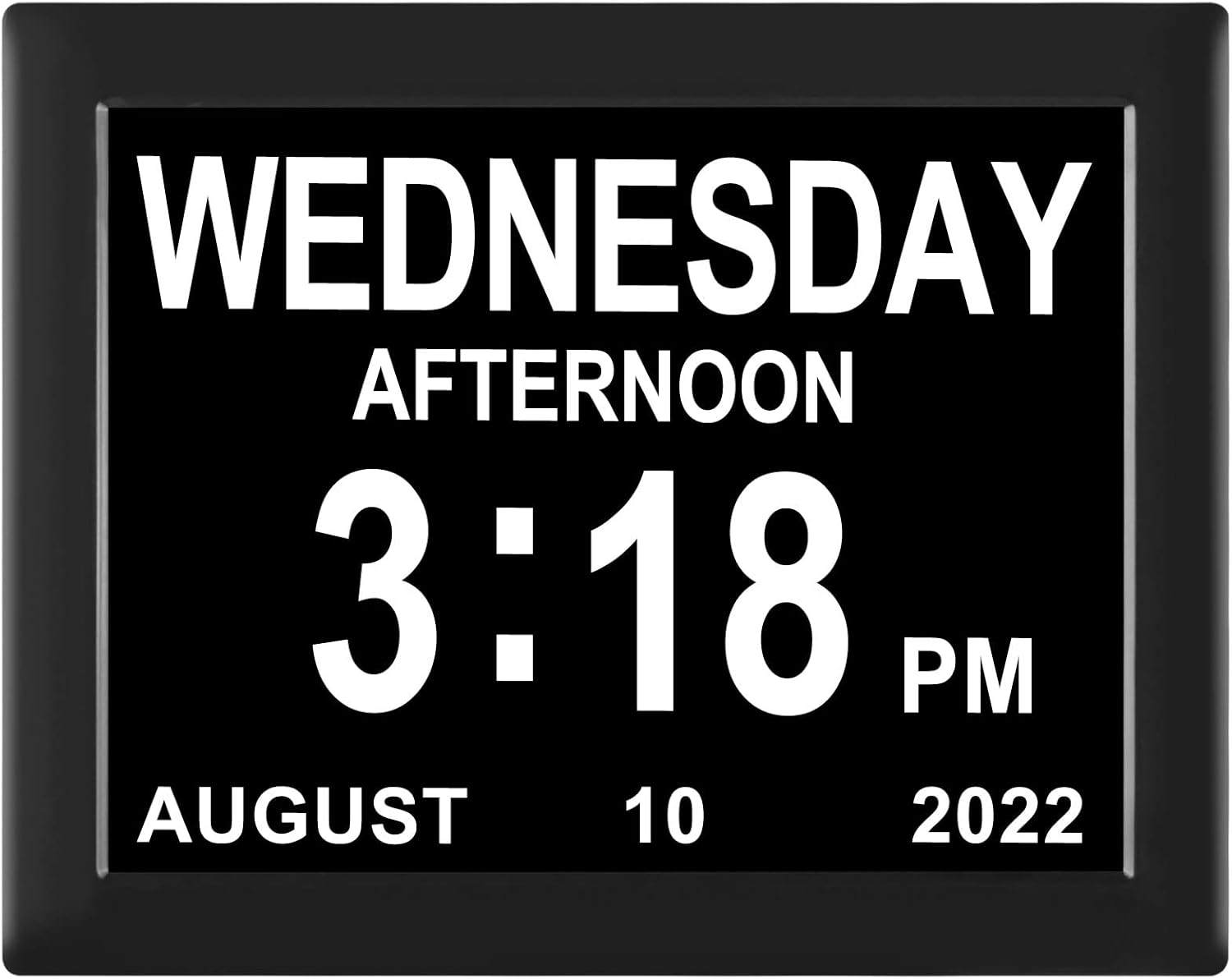 Digital Calendar Clock Date and Time Day of The Week Clock