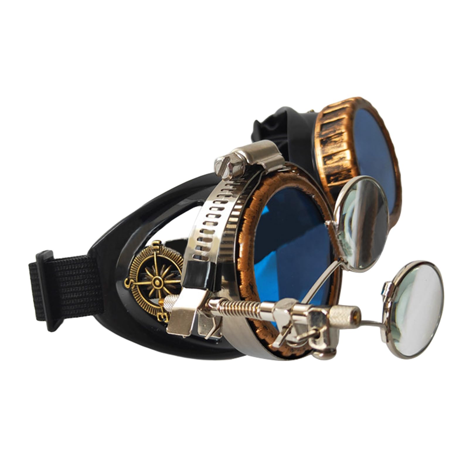 YROHGKPN Upgraded Steampunk Goggles Welding Goth Cosplay Vintage Goggles