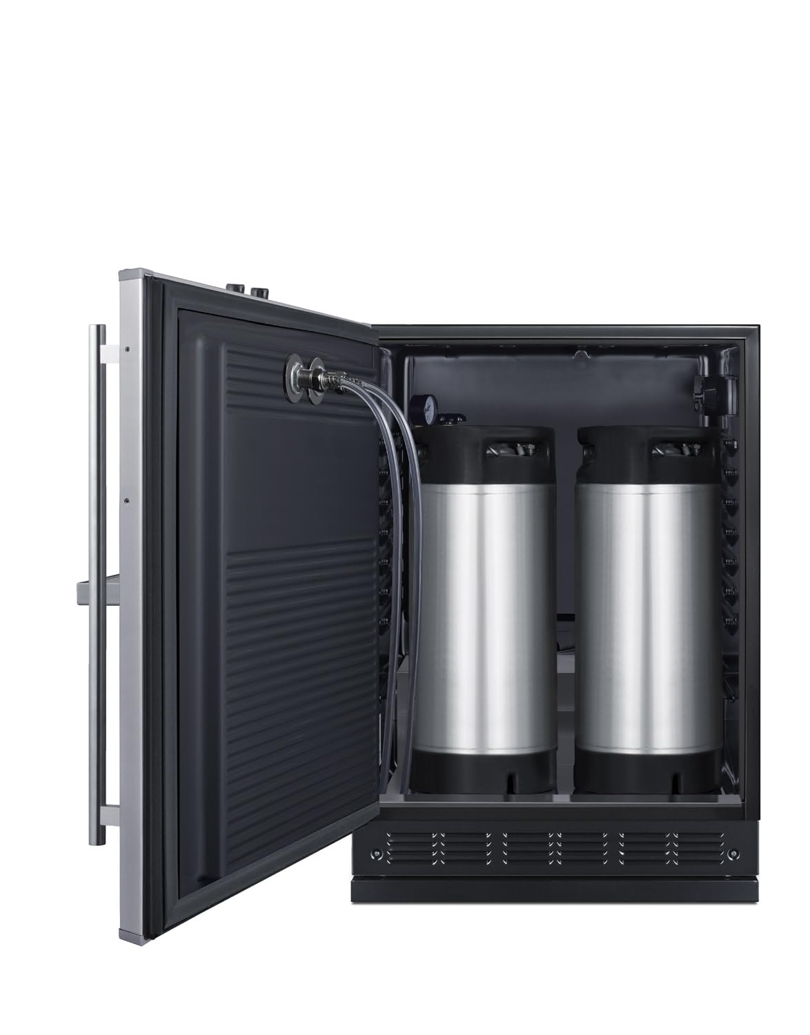 Summit Appliance Sbc7brsfrtpcflhd 24-Inch Wide Front Tap Built-In Cold Brew Coffee Kegerator - Black; Commercially Listed; Carb Compliant; Lhd (Left-Hand Door Swing) on Fridge.com - View 6