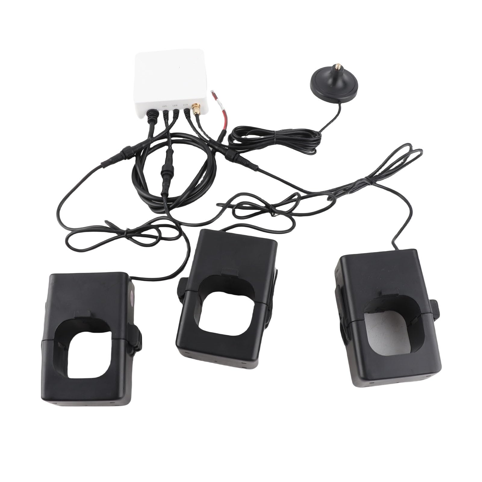 Fafeicy WIFI 3 -fazowa Inteligentna Energia Domowa, Wi -Faza 3 Fazowy Miernik Energii Elektrycznej Fazowy Smart Electric Metr Monitor Monitor Zużycia Energii Elektrycznej z Czujnikiem 3x750A 100–240 V