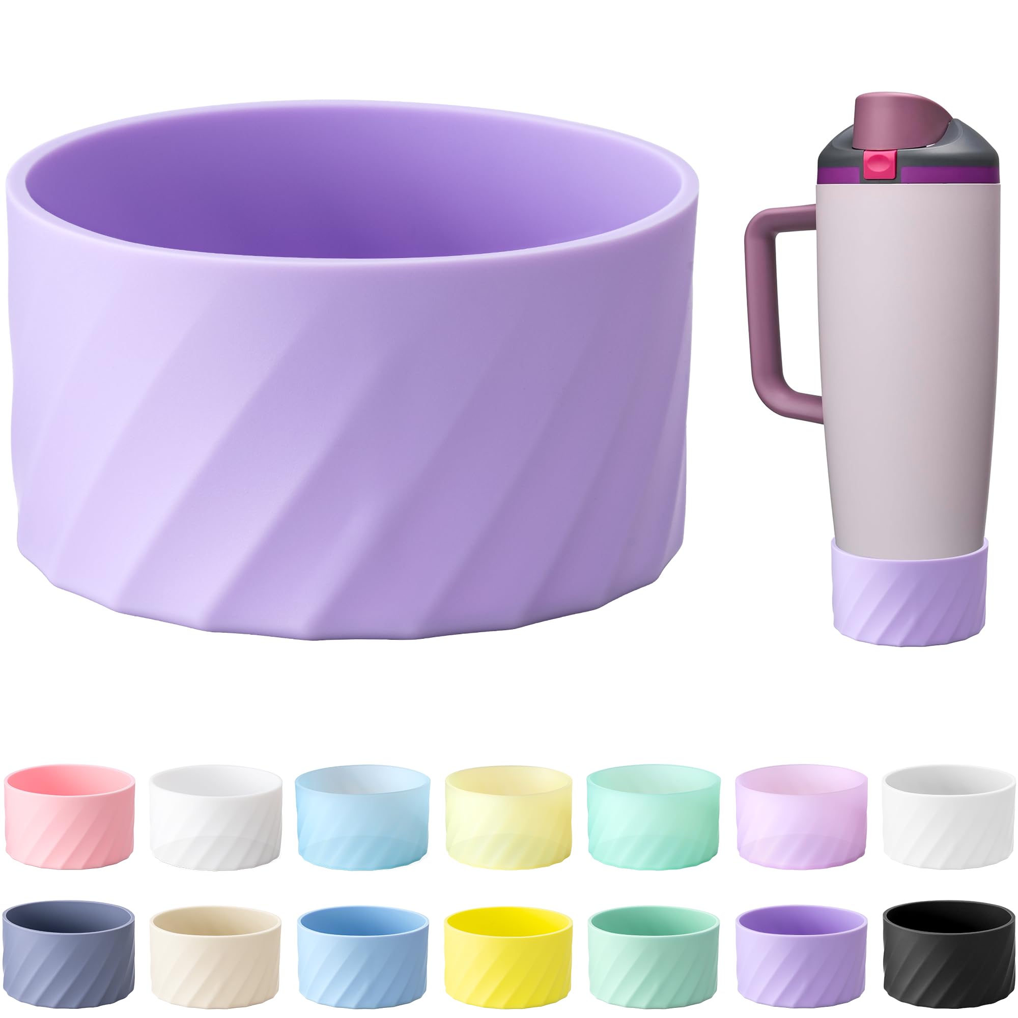 Silicone Bottom Sleeve for Owala 30oz 40oz FreeSip Sway Bottles Tumblers