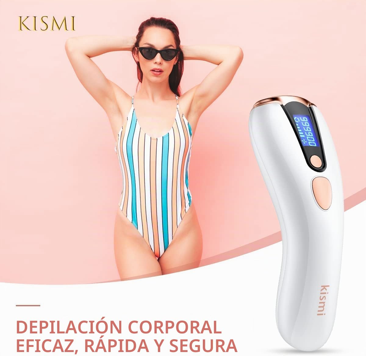 Depiladora Láser IPL de Luz Pulsada para Mujer y Hombre | Depilación Definitiva en Casa | 5 Niveles de Energía y 2 Modos | Eliminación de Vello Sin Dolor, 999.900 Flashes